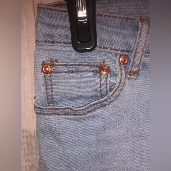 Monkey Ride Jeans Womens Juniors 5/27 Light Wash Skinny Blue Mid Rise Denim - Picture 5 of 9